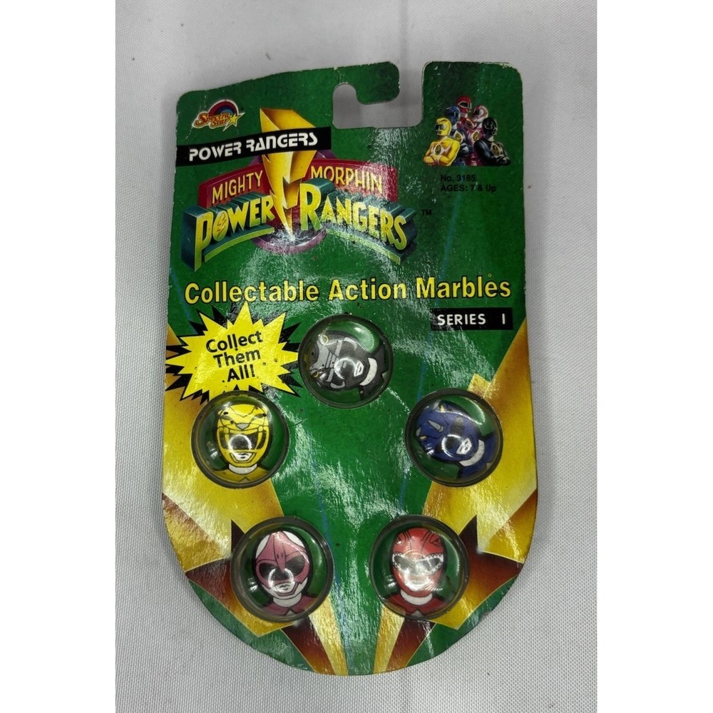 New! Mighty Morphin Power Rangers Collectable Action Marbles Series 1
